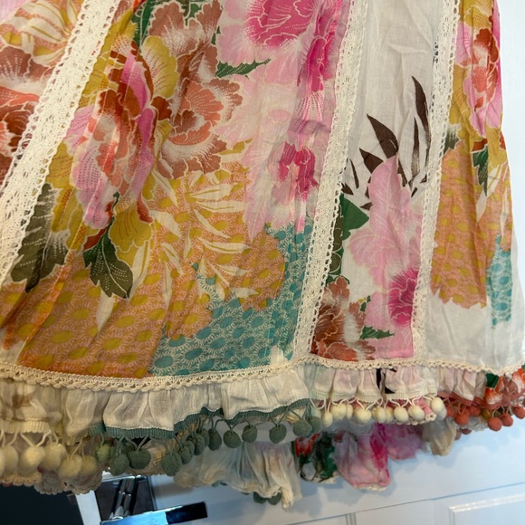 Floral Boho Summer Dress with Pom Poms-NWT - Picture 9 of 9